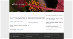 Desktop Screenshot of abhijit.name