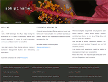 Tablet Screenshot of abhijit.name